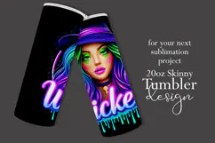 Halloween Tumbler Wrap, Wicked Halloween Witch Tumbler, t90 Product Image 2