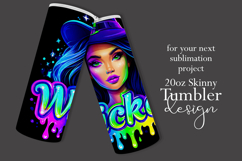Halloween Tumbler Wrap, Wicked Halloween Witch Tumbler, t92 Product Image 2