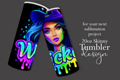Halloween Tumbler Wrap, Wicked Halloween Witch Tumbler, t92 Product Image 2