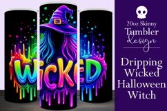 Halloween Tumbler Wrap, Wicked Halloween Witch Tumbler, t93 Product Image 1