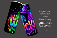 Halloween Tumbler Wrap, Wicked Halloween Witch Tumbler, t93 Product Image 2