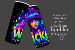 Halloween Tumbler Wrap, Wicked Halloween Witch Tumbler, t94 Product Image 2