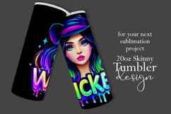 Halloween Tumbler Wrap, Wicked Halloween Witch Tumbler, t97 Product Image 2