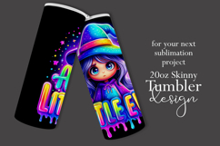 Halloween Tumbler Wrap, A Little Evil Witch Tumbler, t99 Product Image 2