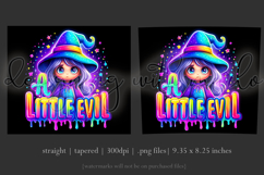 Halloween Tumbler Wrap, A Little Evil Witch Tumbler, t99 Product Image 3