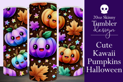 Halloween Tumbler Wrap, Halloween Kawaii Pumpkins Tumbler, 3 Product Image 1