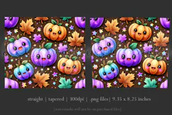 Halloween Tumbler Wrap, Halloween Kawaii Pumpkins Tumbler, 3 Product Image 3