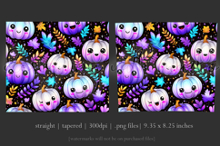 Halloween Tumbler Wrap, Halloween Kawaii Pumpkins Tumbler, 4 Product Image 3