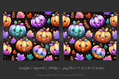 Halloween Tumbler Wrap, Halloween Kawaii Pumpkins Tumbler, 5 Product Image 3