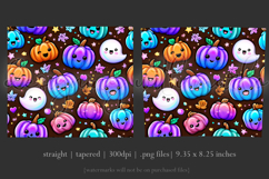 Halloween Tumbler Wrap, Halloween Kawaii Pumpkins Tumbler, 8 Product Image 3