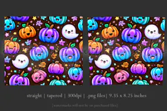 Halloween Tumbler Wrap, Halloween Kawaii Pumpkins Tumbler, 8 Product Image 3