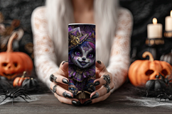 Halloween Tumbler Wrap, Sublimation Scary Clown Tumbler. t2 Product Image 4