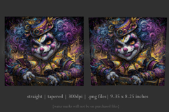 Halloween Tumbler Wrap, Sublimation Scary Clown Tumbler. t3 Product Image 3