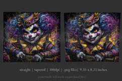 Halloween Tumbler Wrap, Sublimation Scary Clown Tumbler. t3 Product Image 3