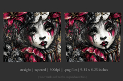 Halloween Tumbler Wrap, Sublimation Scary Clown Tumbler. t5 Product Image 3