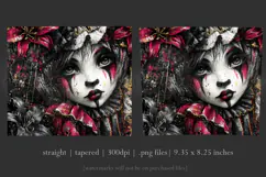 Halloween Tumbler Wrap, Sublimation Scary Clown Tumbler. t5 Product Image 3