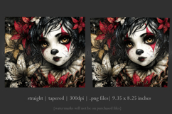 Halloween Tumbler Wrap, Sublimation Scary Clown Tumbler. t7 Product Image 3