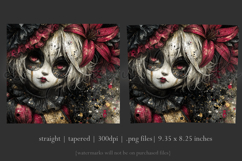 Halloween Tumbler Wrap, Sublimation Scary Clown Tumbler. t8 Product Image 3