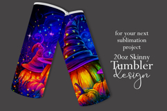 Halloween Tumbler Wrap, Sublimation Pumpkins Tumbler. t10 Product Image 2