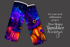 Halloween Tumbler Wrap, Sublimation Pumpkins Tumbler. t3 Product Image 2