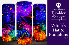 Halloween Tumbler Wrap, Sublimation Pumpkins Tumbler. t4 Product Image 1