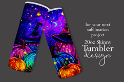 Halloween Tumbler Wrap, Sublimation Pumpkins Tumbler. t4 Product Image 2