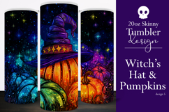 Halloween Tumbler Wrap, Sublimation Pumpkins Tumbler. t5 Product Image 1
