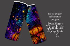 Halloween Tumbler Wrap, Sublimation Pumpkins Tumbler. t8 Product Image 2
