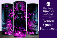 Halloween Tumbler Wrap, Halloween Demon Queen Tumbler, t1 Product Image 1