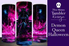 Halloween Tumbler Wrap, Halloween Demon Queen Tumbler, t2 Product Image 1