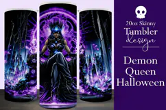 Halloween Tumbler Wrap, Halloween Demon Queen Tumbler, t3 Product Image 1