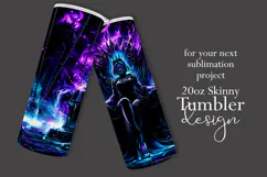 Halloween Tumbler Wrap, Halloween Demon Queen Tumbler, t5 Product Image 2