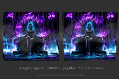 Halloween Tumbler Wrap, Halloween Demon Queen Tumbler, t5 Product Image 3
