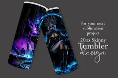 Halloween Tumbler Wrap, Halloween Demon Queen Tumbler, t7 Product Image 2