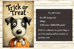 Halloween Garden Flag, Silly Dog Trick or Treat Garden Flag Product Image 2
