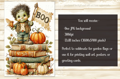Halloween Garden Flag, Little Frank Boo Halloween Flag, d3 Product Image 2