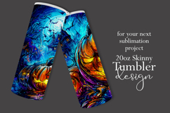 Halloween Tumbler Wrap, Haunted House, Jack o Lanterns, t1 Product Image 2