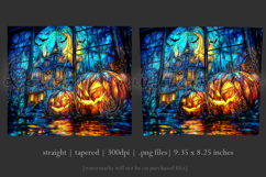 Halloween Tumbler Wrap, Haunted House, Jack o Lanterns, t10 Product Image 3