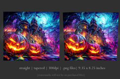 Halloween Tumbler Wrap, Haunted House, Jack o Lanterns, t2 Product Image 3