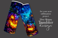 Halloween Tumbler Wrap, Haunted House, Jack o Lanterns, t4 Product Image 2