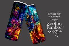 Halloween Tumbler Wrap, Haunted House, Jack o Lanterns, t7 Product Image 2