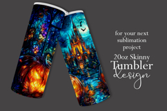 Halloween Tumbler Wrap, Haunted House, Jack o Lanterns, t9 Product Image 2