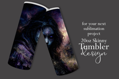 Halloween Tumbler Wrap, Halloween Demon Girl Tumbler, t1 Product Image 2