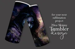 Halloween Tumbler Wrap, Halloween Demon Girl Tumbler, t1 Product Image 2