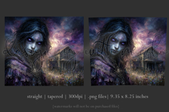 Halloween Tumbler Wrap, Halloween Demon Girl Tumbler, t1 Product Image 3