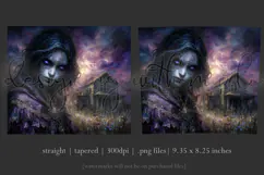 Halloween Tumbler Wrap, Halloween Demon Girl Tumbler, t1 Product Image 3