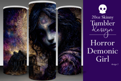 Halloween Tumbler Wrap, Halloween Demon Girl Tumbler, t2 Product Image 1