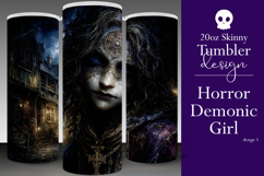 Halloween Tumbler Wrap, Halloween Demon Girl Tumbler, t3 Product Image 1