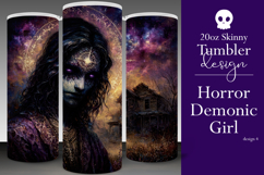 Halloween Tumbler Wrap, Halloween Demon Girl Tumbler, t4 Product Image 1