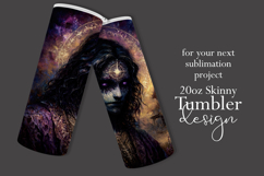 Halloween Tumbler Wrap, Halloween Demon Girl Tumbler, t4 Product Image 2